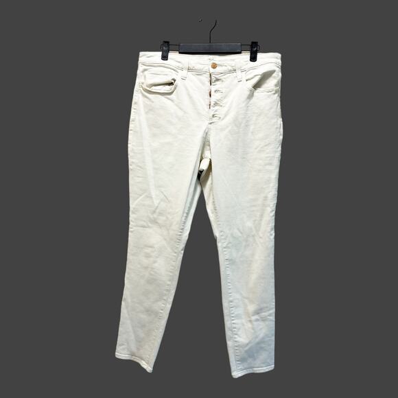 Universal Thread Goods Co. High Rise Skinny Jeans White Cotton Button-Fly 14 32B - Picture 1 of 8